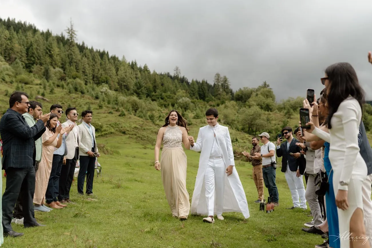 An Intimate & Adventurous Pahadi Engagement That Literally Took A Hike (And Our Hearts)!